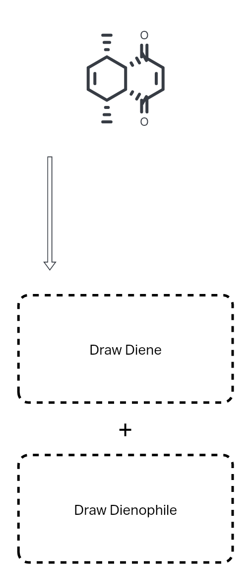 Draw Diene
+
Draw Dienophile
