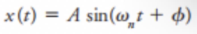 x(t) = A sin(@_t + b)