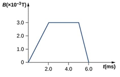 B(×10-³T)4
3.0
2.0
1.0
0
2.0
4.0
6.0
t(ms)