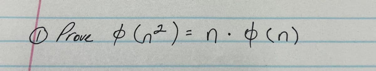 1 Prove $ (₁²) = n · (n)
