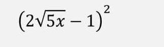 (2√5x - 1)²