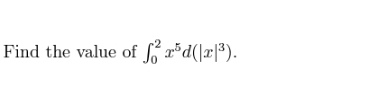 Find the value of r*d(\x|³).
