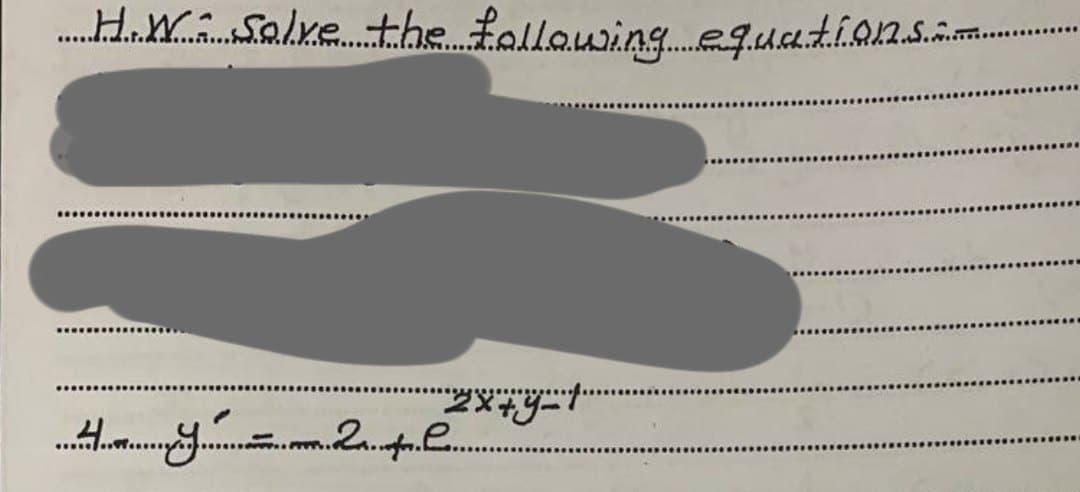 .......... Solve the following equa.t.i.9.1.2............
333
-2x + y = 1
....................