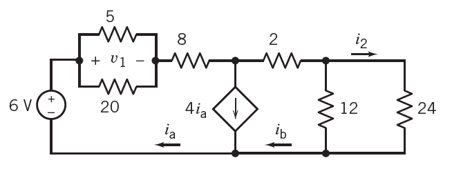 5
8
2
i2
Finpin
+ v1
12
24
6 V
20
4ia
ia
ip
LO
