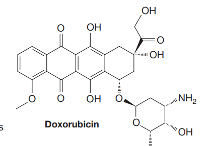 OH
OH
OH
OH
NH2
Doxorubicin
ОН
