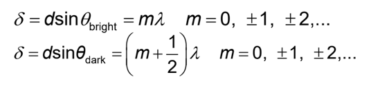 8 = dsinegricht = m2
m = 0, ±1, ±2,...
1
8 = dsine,
|2 m=0, ±1, ±2,...
m+
dark
2
