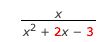 x2 + 2x - 3
