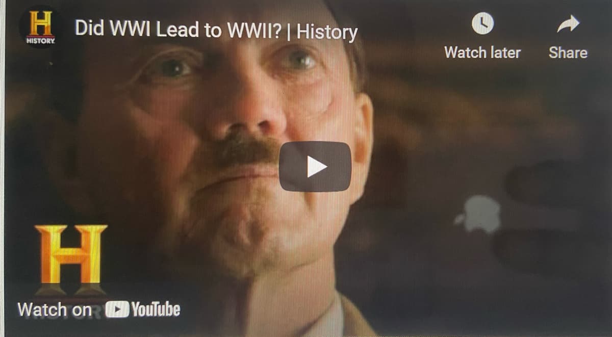 H Did WWI Lead to WWII? | History
HISTORY
Watch later
Share
Watch on
YouTube
