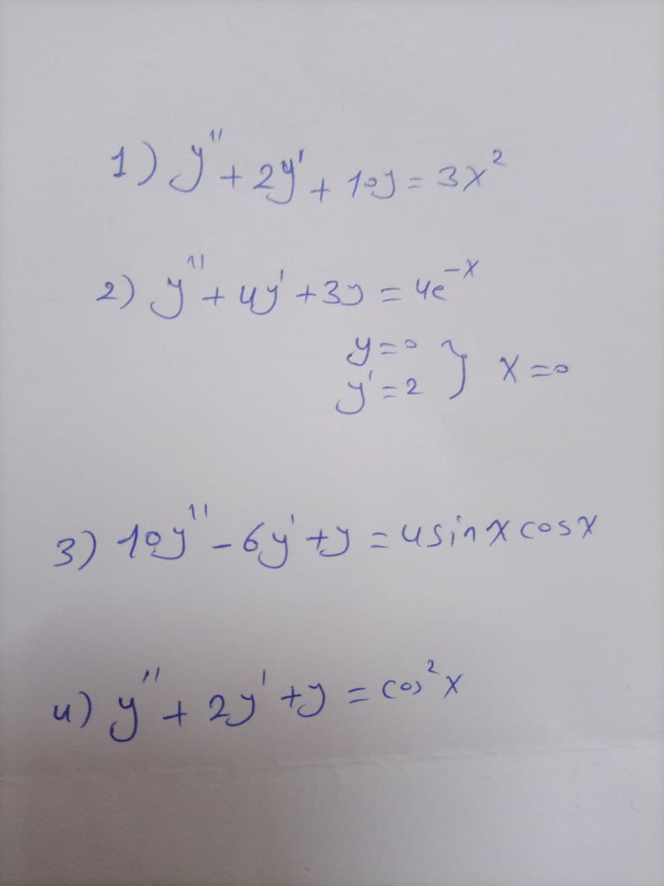 2 × 3 = 13 , 29 +"ل ( 1
+ 3x²
-
2) Jug 433 = 4
2 = ال
و
co = 3+ رو + (
X ==
3) 19 - 6 + = usinces