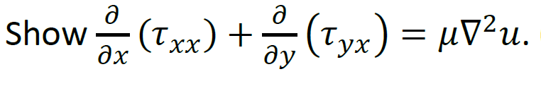 Ә
Show ox(txx) + 1 (Tyx) = μ7²u.
=
ду