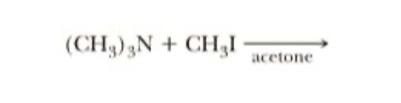 (CH3)3N+ CH₂I
acetone