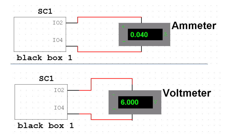 SC1
IO2
IO4
black box 1
SC1
102
I04
black box 1
0.040
6.000
Ammeter
Voltmeter
