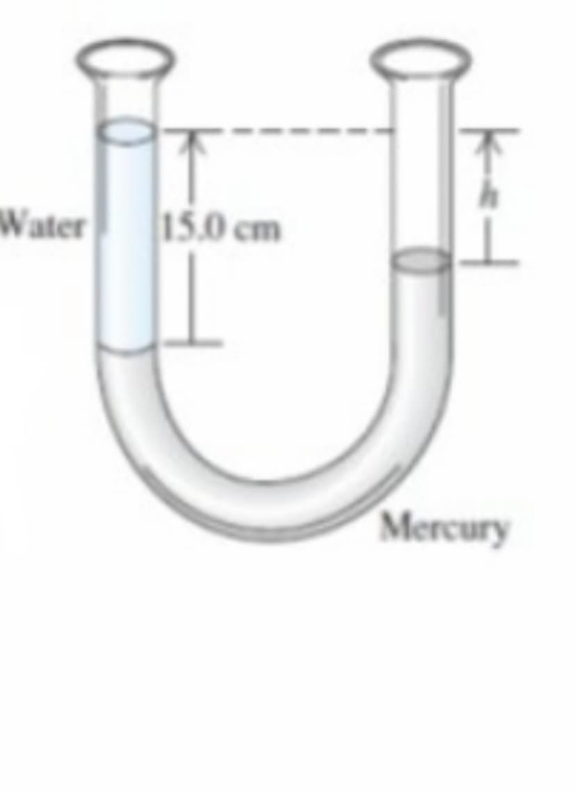Water
15.0 cm
Mercury