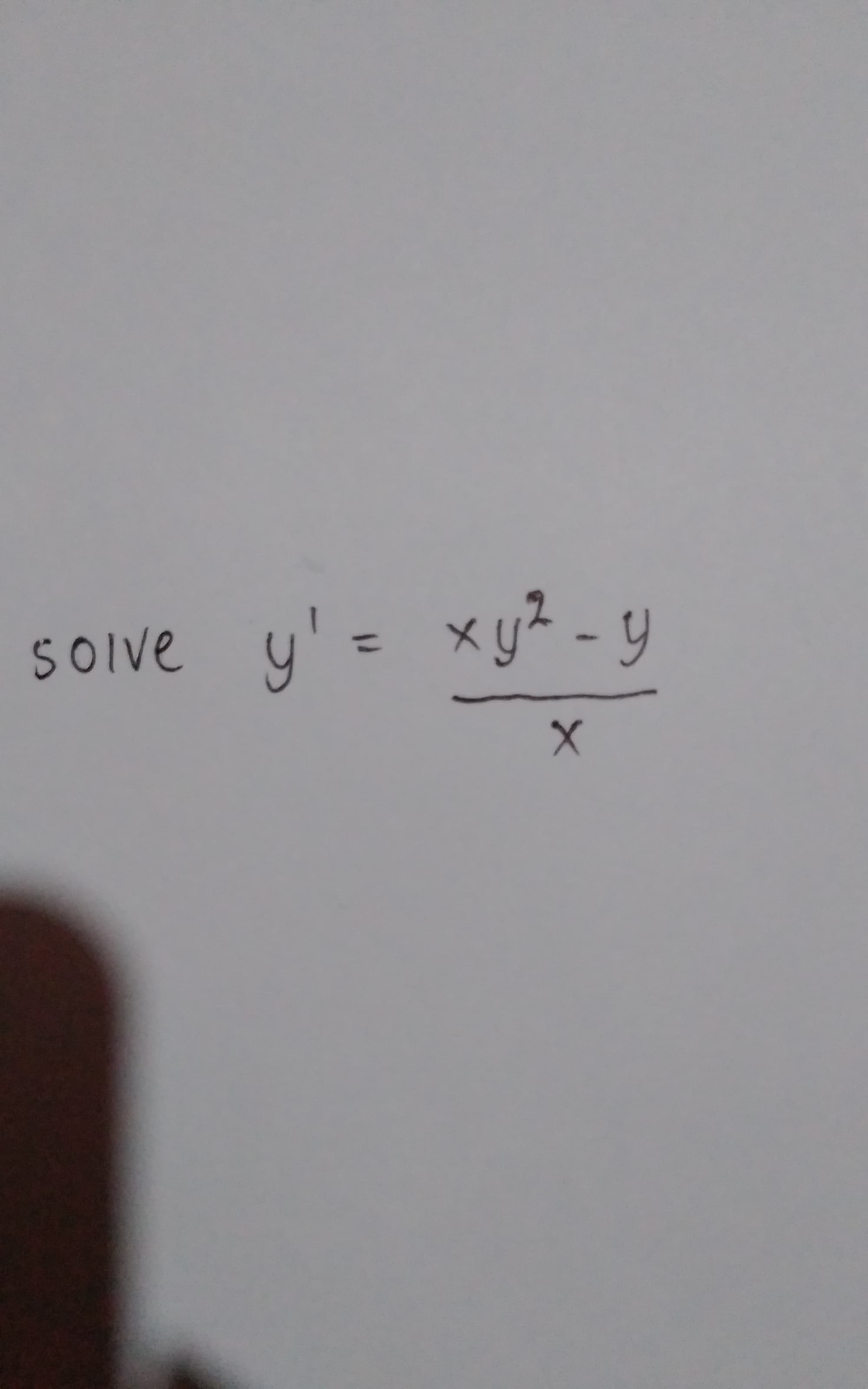 SOive y
'= xy² - y
SOlve
%3D
