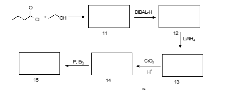 lan
CI
15
OH
P. B₂₂
11
14
DIBAL-H
Cro₂
H
12 LIAB
13