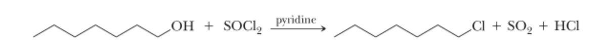 LOH + SOCI,
pyridine
CI + SO, + HCI
