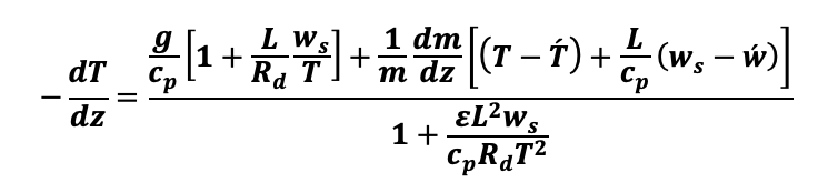 dT
dz
LWS
9
2/₂ [₁ + 1 W / +
Rd
T
Cp
1 dm
m dz
1 +
T
• -1) + 2/12 (w₁ − w)]
(Ws
-
EL²ws
CpRqT²