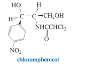 HO
H
HC C-
-C-CH₂OH
NHCCHCI₂
Ö
NO₂
chloramphenicol