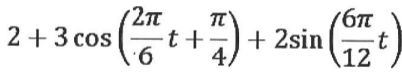 2п
бп
2+3 cos
-t+
+ 2sin
t.
9.
4,
12
