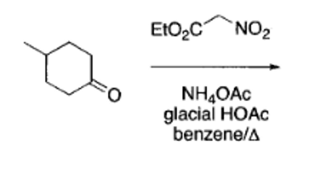 EtO₂C NO₂
NH₂OAc
glacial HOAC
benzene/A