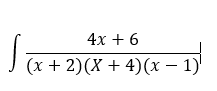 \(x + 2)(X + 4)(x – 1
4x + 6
J (x + 2)(X + 4)(x – 1)'
