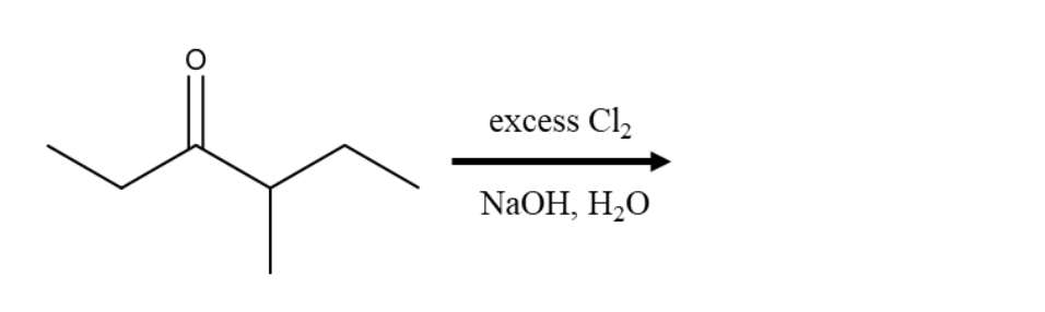excess Cl₂
NaOH, H₂O