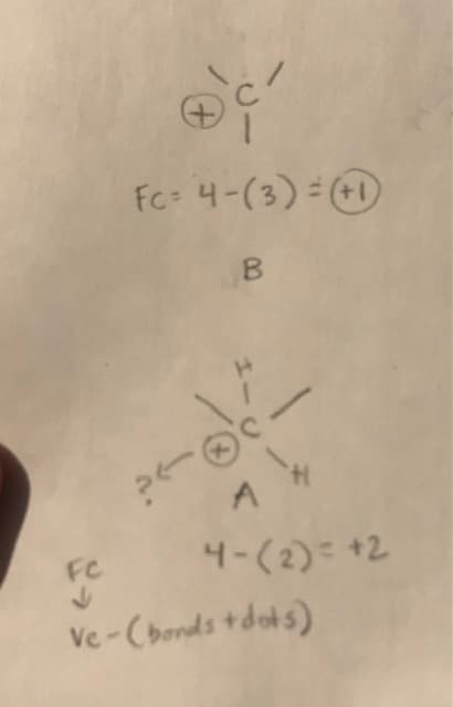 Fc: 4-(3) (
B.
H.
FC
4-(2)= +2
Ve-(bonds +dots)
2.
