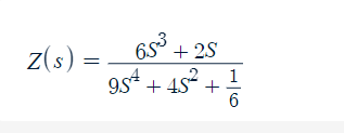 Z(s):
653
+ 2S
1
95² +45 +