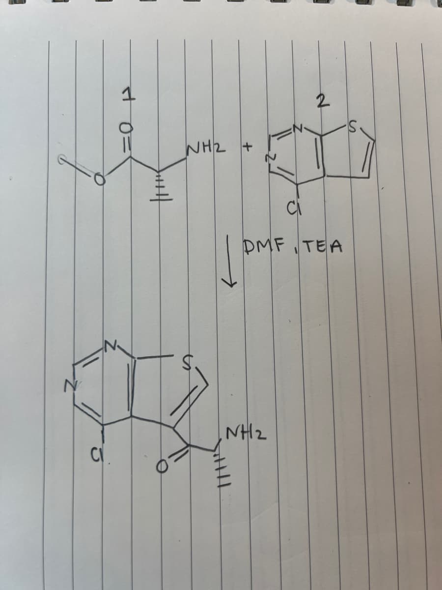 CI
NH 2 +
ci
DMF TEA
>>
NH2