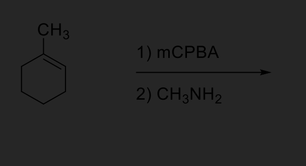 CH3
1) MCPBA
2) CH3NH2
