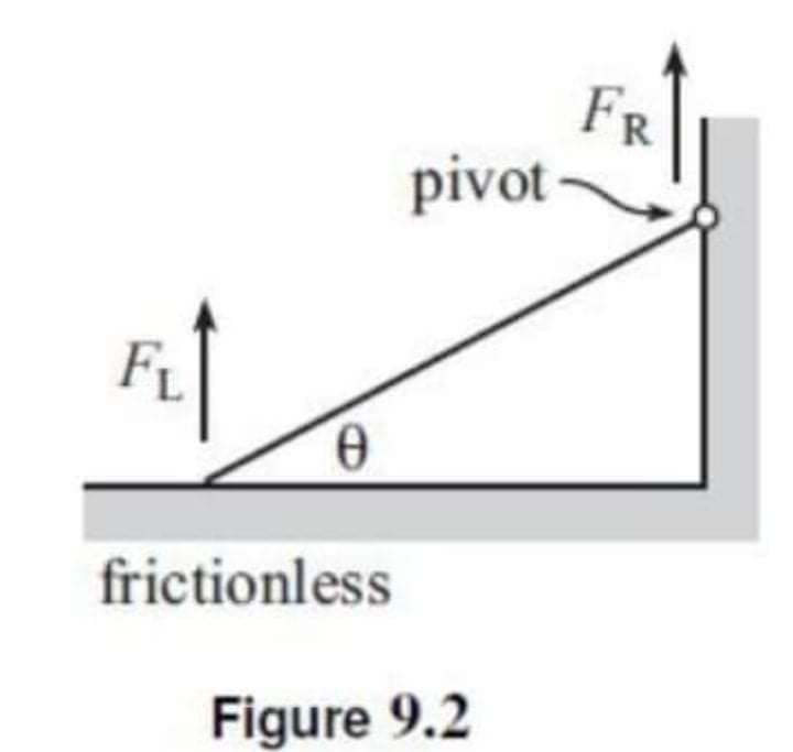 FR
pivot
frictionless
Figure 9.2
