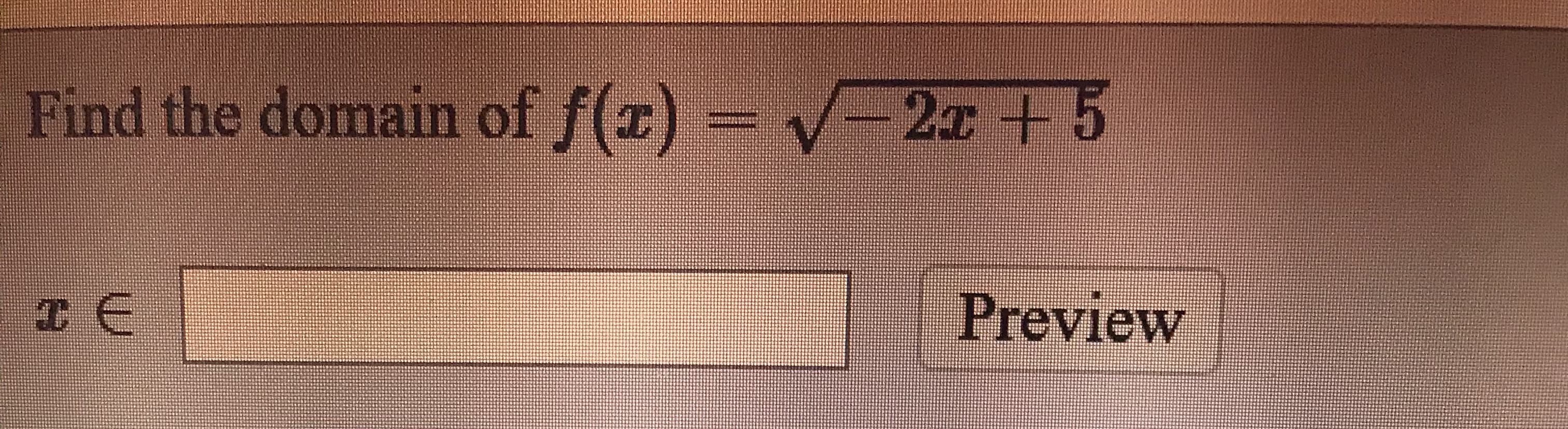 f(x) = V-2 + 5
