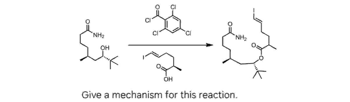 CI
'NH2
'NH2
OH
Give a mechanism for this reaction.