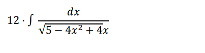 dx
12 · f
V5 – 4x² + 4x
