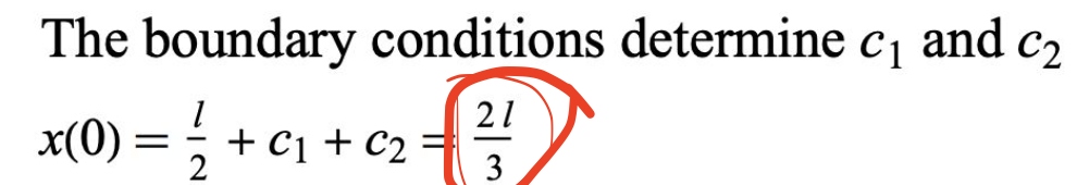 The boundary conditions determine C1
and
C2
x(0) == ½-½ + C₁ + C₂ = 2/1
1/125
C1 C2 3