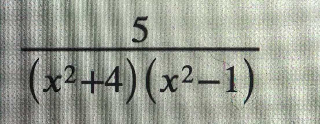 (x²+4)(x²–1)
