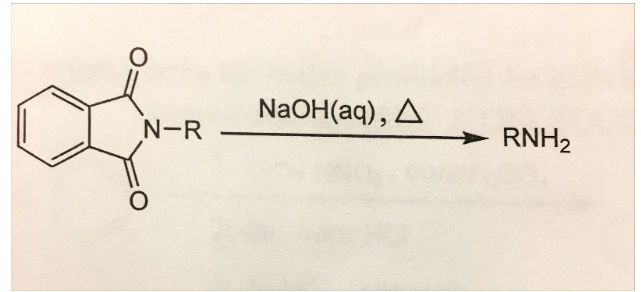 N-R
-
NaOH(aq), A
RNH₂