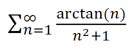 arctan(n)
00
Zn=1
n2+1
