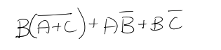 B(A+C) + AB+B C