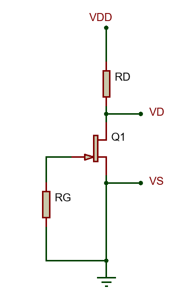 VDD
RD
VD
Q1
VS
RG
