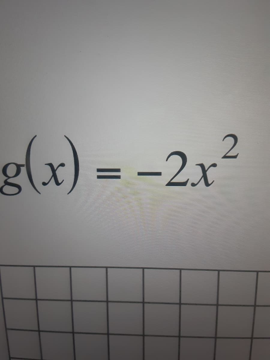 g(x) = -2x²
