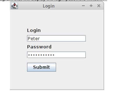Login
+ X
Login
Peter
Password
Submit
