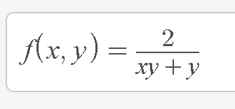 Ax, y) =
xy +y
