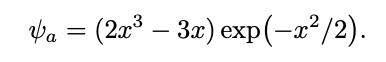 Va = (2a³ – 3x) exp(-x²/2).
3æ) exp(-2²/2).
||
|

