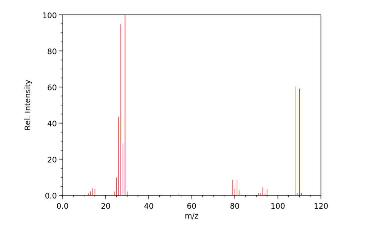 Rel. Intensity
100
80
60
60
40
20
0.0
0.0
20
40
60
80
100
120
m/z