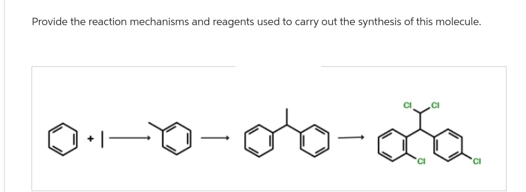 Provide the reaction mechanisms and reagents used to carry out the synthesis of this molecule.
+
CI
-da