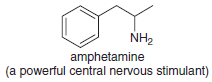NH2
amphetamine
(a powerful central nervous stimulant)
