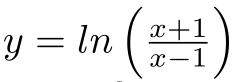 y = In (:
x+1
x-1
