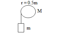 r= 0.5m
M
m
