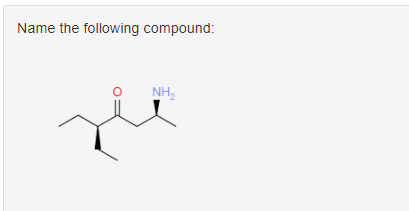Name the following compound:
NH₂